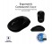 Promate Clix-1 2.4Ghz Optical Wireless Mouse with Nano Bluetooth USB Receiver, Black 4 in UAE