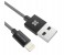 Promate LinkMate-LTF2 Heavy Duty Mesh Armored Data & Charge Cable with Lightning Connector - Black 1 in UAE