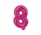 Party Time 8-PI-804086 Number 8 16 Inch Foil Balloon Pink 1 in UAE