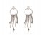 ARIEL 4 Pieces U Pin Design Drop Earrings 31588 Gold 4 in UAE