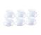 Royalford RF8313 Shell Shape Cup and Saucer with Gold Rim - 12 Pieces 1 in UAE