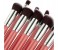 Cosmetic Makeup Beauty Brushes 10 Piece with Leather Case Pouch CM012 Pink 3 in UAE