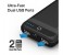 Promate Card-10LT 10050 mAh Fast Charging Power Bank with 2.1A Dual USB Port, Black 2 in UAE