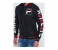 Lynk LY10035 Printed Bomber Jacket For Men M - Black 4 in UAE