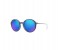Ray-Ban RB4222-6170/55 Round Blue Iridescent Rubberized Frame & Blue Mirrored Sunglasses for Women 1 in OMAN