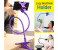 ZE Flexible Strong Goose Neck Double V Clip Desktop Bed Selfie Mount Holder ZFVDH5 Multicolor 1 in UAE