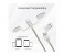 Promate UNILINK-TRIO2 3-in-1 Smart USB Cable for Charging and Data Transfer - Sliver 6 in OMAN