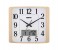 Geepas GWC4801 Wall Clock Taiwan Movement LCD Display White and Gold 1 in UAE
