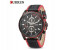 Curren 8292 Analog Quartz Watch For Men Black And Red 1 in UAE