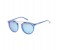 Guess GU7387 90X Round Blue Frame & Black Mirrored Sunglasses for Women 1 in OMAN