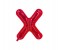 Party Time X-RE-803379 Letter X 16 Inch Foil Balloon Red 1 in UAE