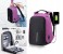 Anti-Theft Backpack 18 Inch with USB Port Violet 1 in UAE