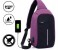 Anti-Theft Dual Wear Way Cross Body Sling Charging Travel Bag Violet 2 in UAE