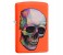 Zippo 29402 Skull Neon Lighter Orange 1 in UAE
