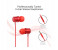 Promate Travi Dynamic In-Ear Stereo Earphones with In-Line Microphone - Red 2 in UAE