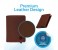 Promate RFIDWallet Ultra Slim Bifold Leather Wallet, Brown 8 in UAE