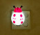 Zen New Fashionable Multi Colour Ladybug Design LED Night Lamp - Pink 1 in UAE