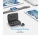 Promate Powerbeat 2-In-1 High Definition Ultra-Light True Wireless Stereo Earbuds with 5000Mah Charging Case, Silver 10 in KSA