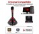 Promate Tweeter-4 3.5mm Professional Digital Jack Desktop Microphone Stand with Adjustable Neck, Red 3 in UAE