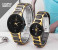 Zistar Romance Couple Watch - Black & Gold 1 in OMAN