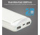 Promate QUANTUM-20 Ultra-Compact 20000mAh High Capacity Power Bank with Dual USB Ports - White 5 in UAE
