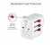Promate Tripmate-PD18 Universal Travel Worldwide AC Wall Outlet Adapter - White 4 in UAE