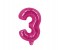 Party Time 3-PI-804086 Number 3 16 Inch Foil Balloon Pink 1 in UAE