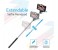 Promate Minipod Perfectly Foldable Extendable Selfie Stick Pole Wire Monopod with Built-in Remote Shutter, Black 3 in UAE