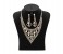 Multi layer Necklace set 33071 Gold and White 1 in OMAN