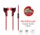 Promate Swank Ergonomic Comfort Fit Stereo Headset with Noise Isolation, Red 4 in UAE
