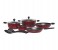 Prestige PR21569 9 Pieces Aluminum Non-Stick Cookware Set, Red 2 in UAE