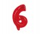 Party Time 6-RE-804086 Number 6 16 Inch Foil Balloon Red 1 in UAE