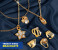 Trendy Rings and Bracelets Set of 7 Pieces TRB07 Gold 1 in UAE