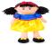 Fiesta Crafts T-2774 Snow White Rag Doll Blue & Yellow 2 in OMAN