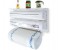 Triple Paper Dispenser Cling Film Wrap, Aluminum Foil and Kitchen Roll EN4127 White 2 in UAE
