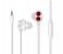 Promate Ivory Super Bass Dual Driver In-Ear Stereo Earphones, Red 1 in OMAN