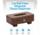 Promate TissueBox PU Leather Clip Car Sun Visor Tissue Box Holder for Facial Tissue & Other Napkin Papers - Cherrywood 2 in KSA