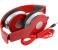Compact Tri-Fold Design High Definition Single Pin Wired Stereo Headphones - Red 2 in OMAN