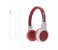Promate Impulse Kid Friendly On Ear Wired Headset with Noise Cancellation, Red 1 in UAE