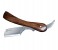 Tips & Toes TT-695 Professional Straight Razor for Classic Shaving, Pure Natural Wood Handmade Handle 4 in OMAN