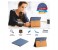 Promate Rouge-Air2 Leather Book-Style Folio Case For iPad Air 2 - Blue 2 in OMAN