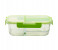 Royalford RF9212 1040ml 3 Compartment Food Storage Container - Clear & Green 1 in UAE