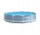 Intex ZX-28712 366 x 76CM Prism Frame Round Swimming Pool Set with Filter Pump 1 in UAE