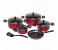 Prestige PR21700 10 Pieces Aluminum Cookware Set, Red 1 in UAE