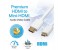 Promate LinkMate-H2L High Speed Premium 24K Gold Plated HDMI to Mini-HDMI Cable - White 2 in UAE
