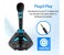 Promate Tweeter-4 3.5mm Professional Digital Jack Desktop Microphone Stand with Adjustable Neck, Blue 7 in OMAN