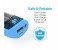 Promate Aid Bar-2 2500 mAh Ultra Compact Universal Power Bank, Blue 7 in UAE