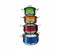 Stock pot OE/PC-54 Stainless Steel 8 Pcs Stock Pot Set 1 in UAE