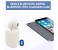 Single Mono Wireless Bluetooth Earphone with Charging Case XS White 1 in UAE