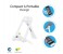 Promate Pose-LT Charge and Sync Dock Stand with Flat Cable- White 2 in UAE